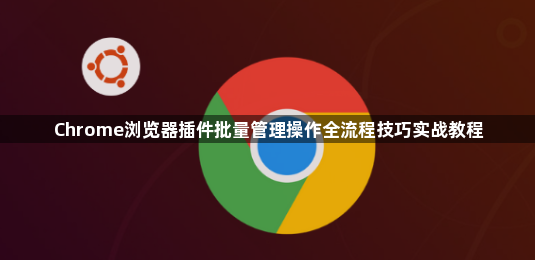 Chrome浏览器插件批量管理操作全流程技巧实战教程1