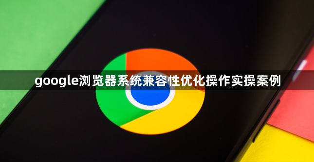 google浏览器系统兼容性优化操作实操案例1