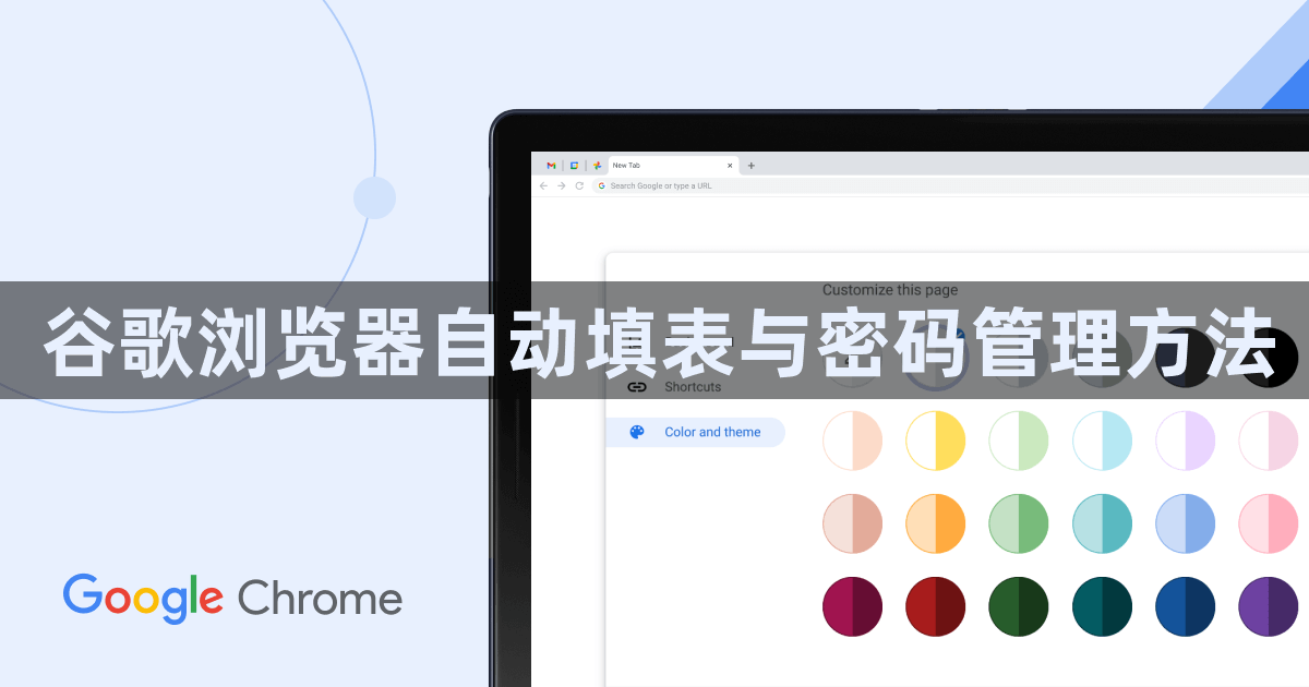 谷歌浏览器自动填表与密码管理方法1